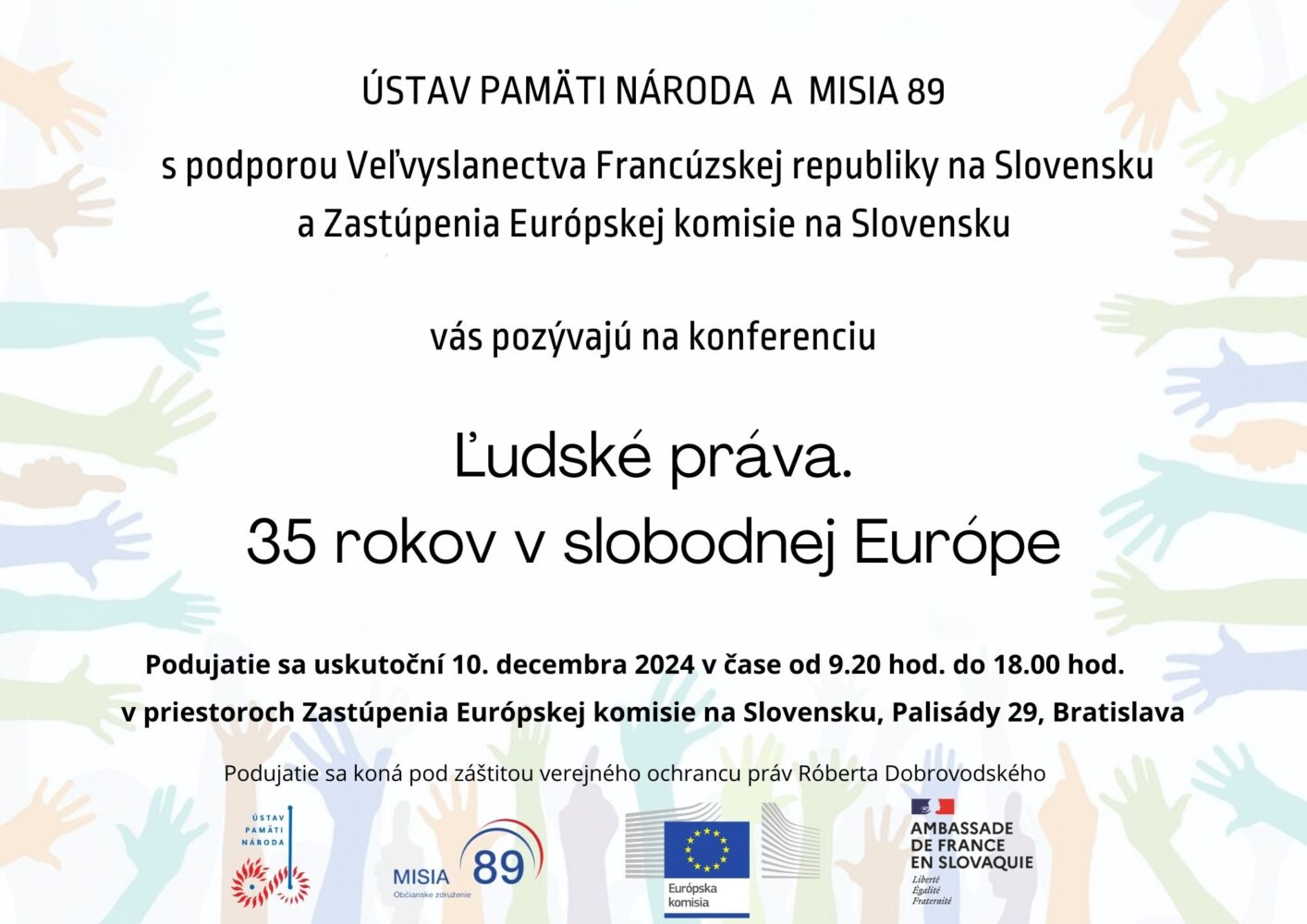 Konferencia „Ľudské práva – 35 rokov v slobodnej Európe“