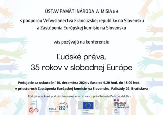 Konferencia „Ľudské práva –&nbsp;35 rokov v&nbsp;slobodnej Európe“