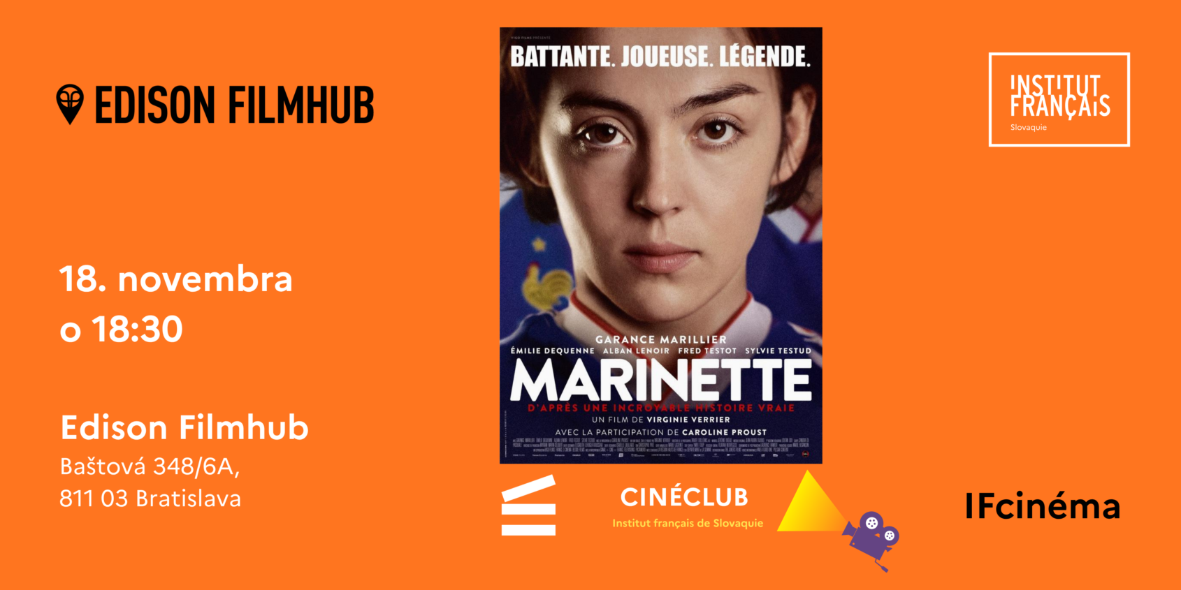 Cinéclub v&nbsp;Edison Filmhub / Marinette