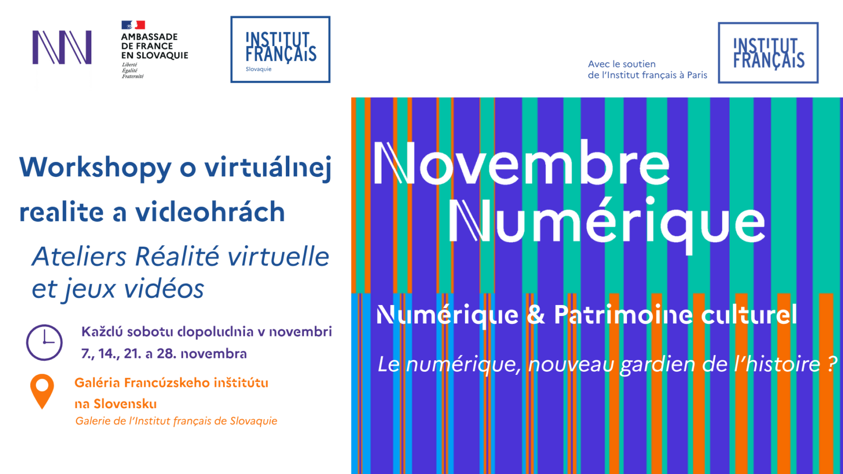 Soboty v rámci podujatia „Novembre Numérique“